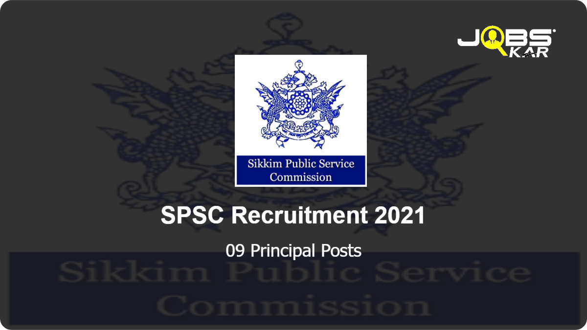 SPSC Recruitment 2021: Apply Online for 09 Principal Posts